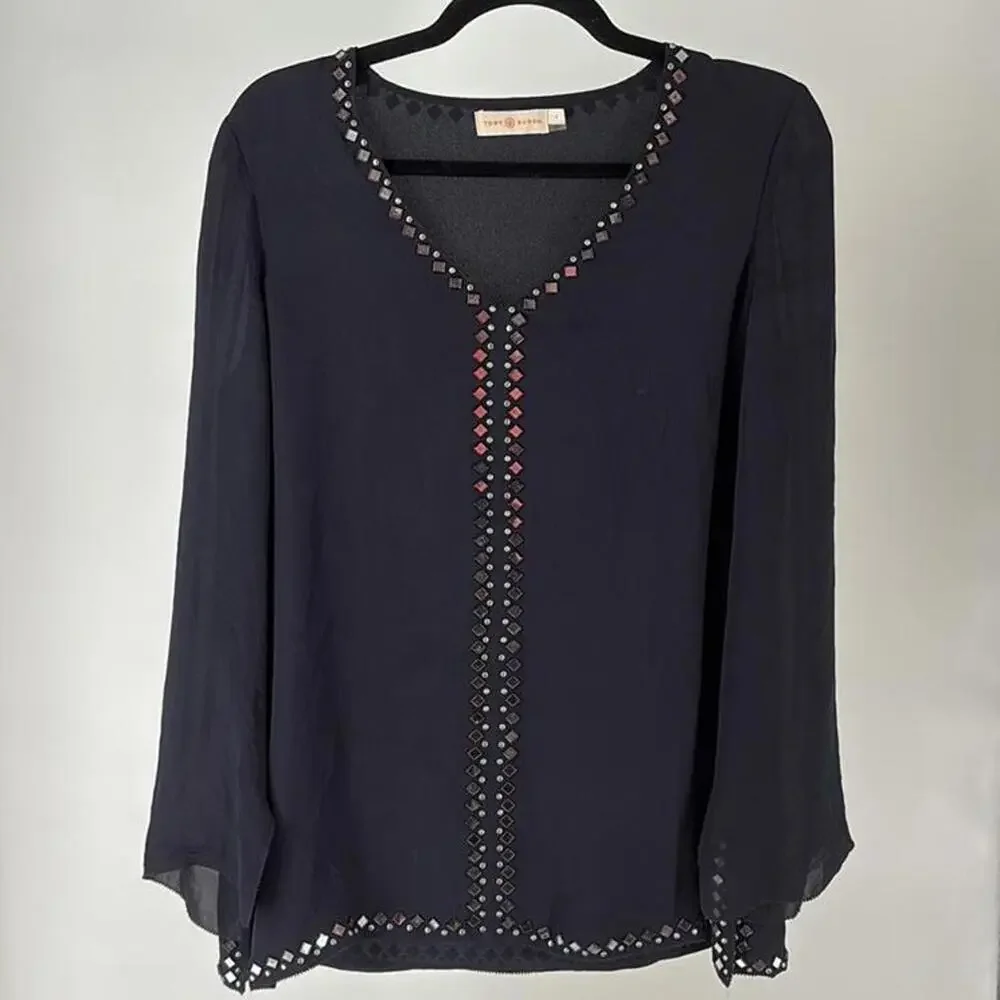 Tory Burch Blouse with Beaded Detailing